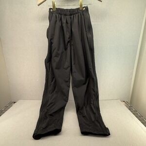 VTG L.L. Bean Thinsulate Insulated Ski Pants Womens S Small Full Zip‎ Black Snow